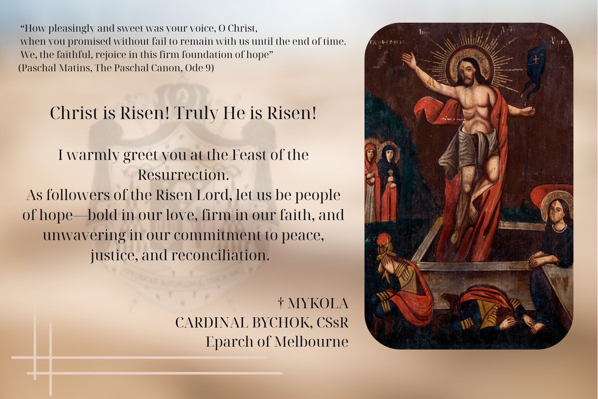 Bishop Mykola’s Easter Greetings