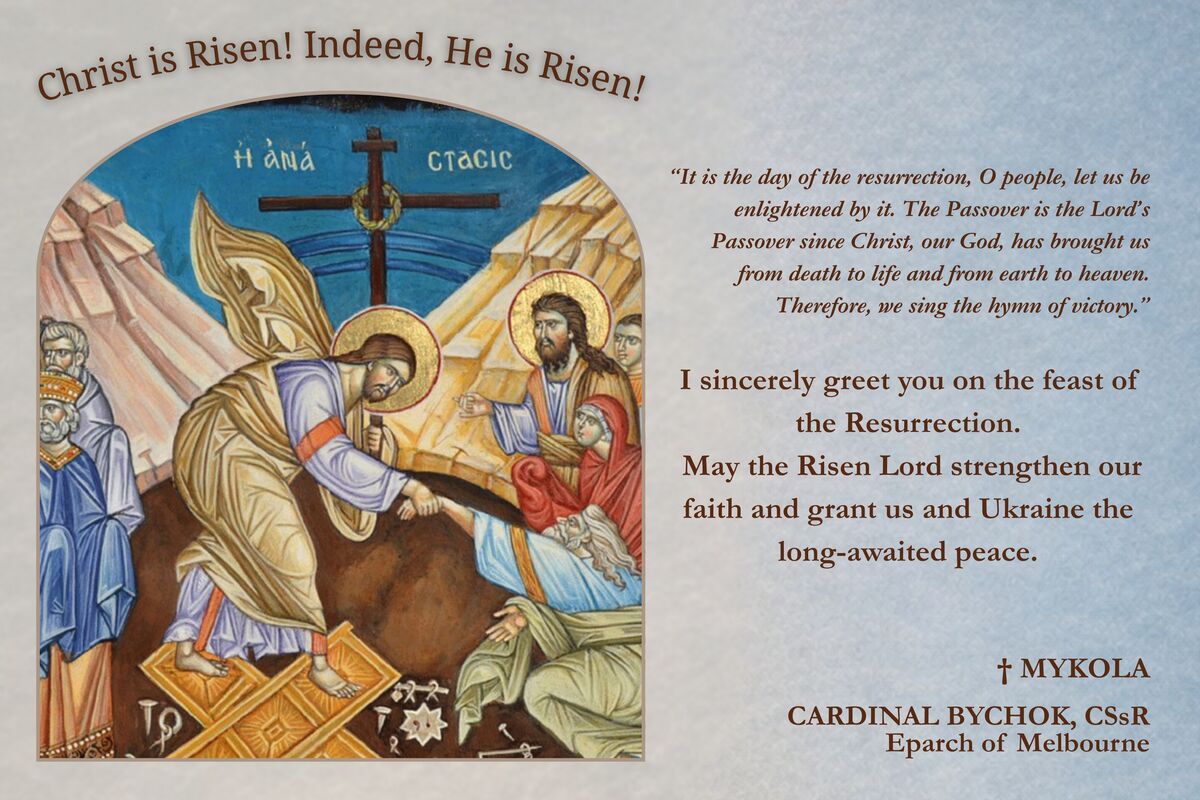 Bishop Mykola’s Easter Greetings