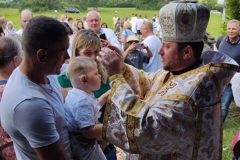 Bishop Mykola Bychok took part in the Lemko Vatra in Zdynia