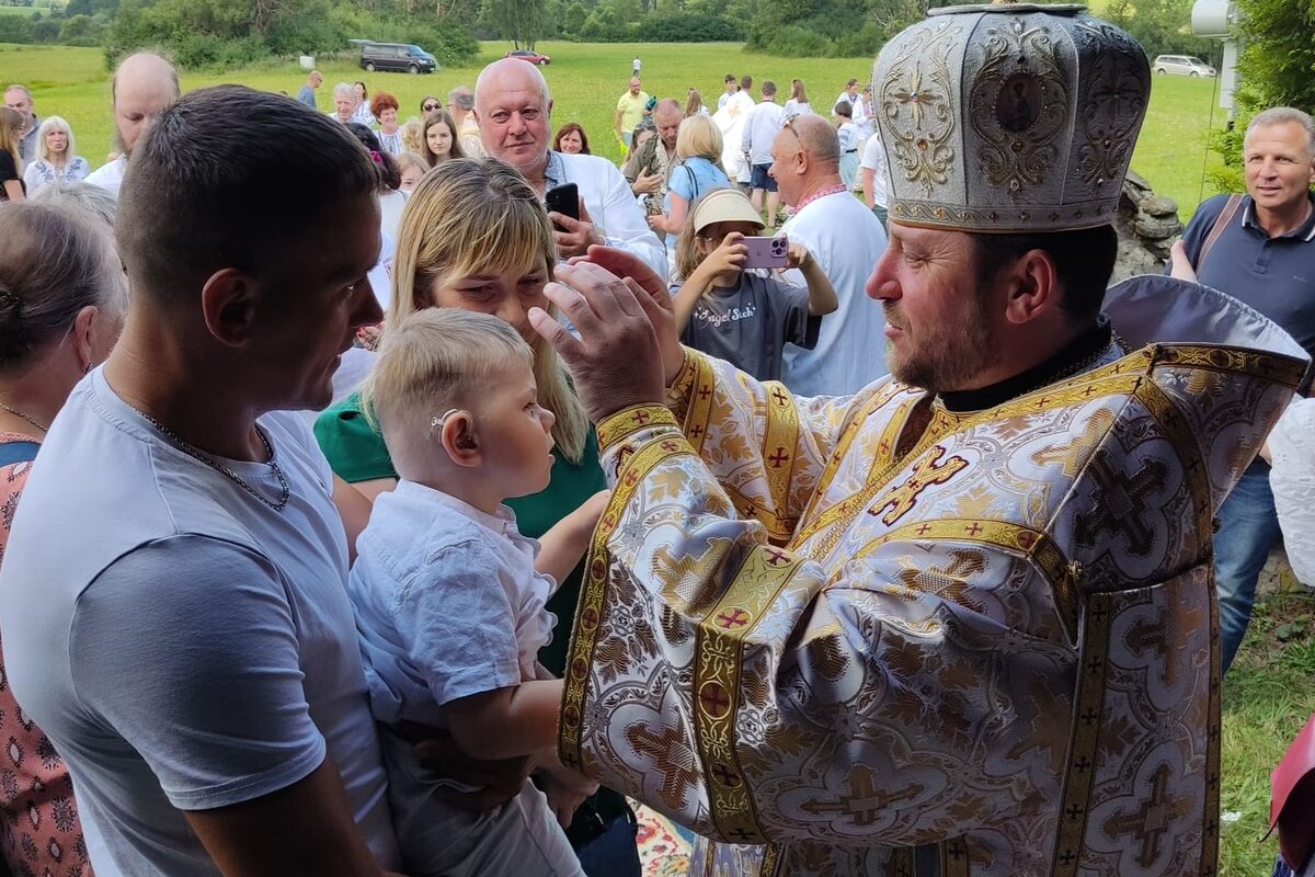 Bishop Mykola Bychok took part in the Lemko Vatra in Zdynia