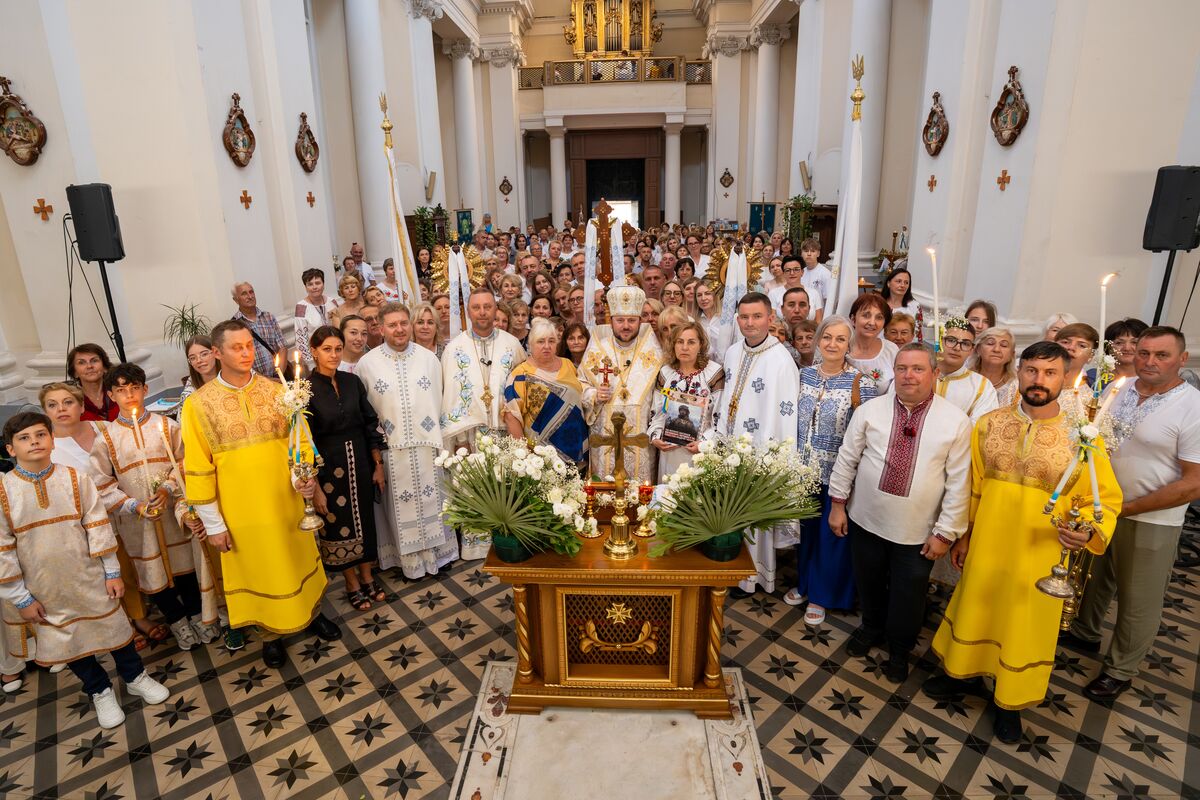 Bishop Mykola Bychok presided over the Hierarchical Divine Liturgy in Aversa (Italy)