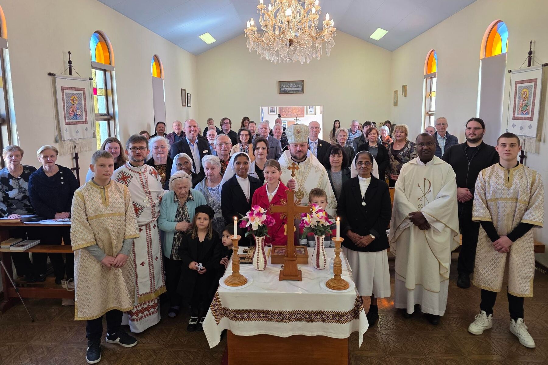 Bishop Mykola in Northam, “This church is not holy simply because it is beautiful or historic. It is holy because what happens here changes lives”