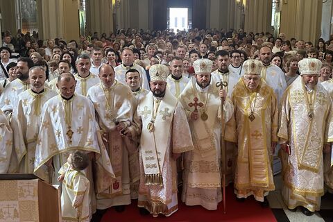 Hierarchical Divine Liturgy in Rome for Pilgrims from the Eparchy of Mukachevo