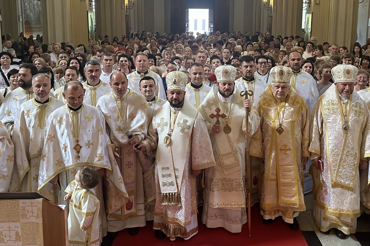 Hierarchical Divine Liturgy in Rome for Pilgrims from the Eparchy of Mukachevo